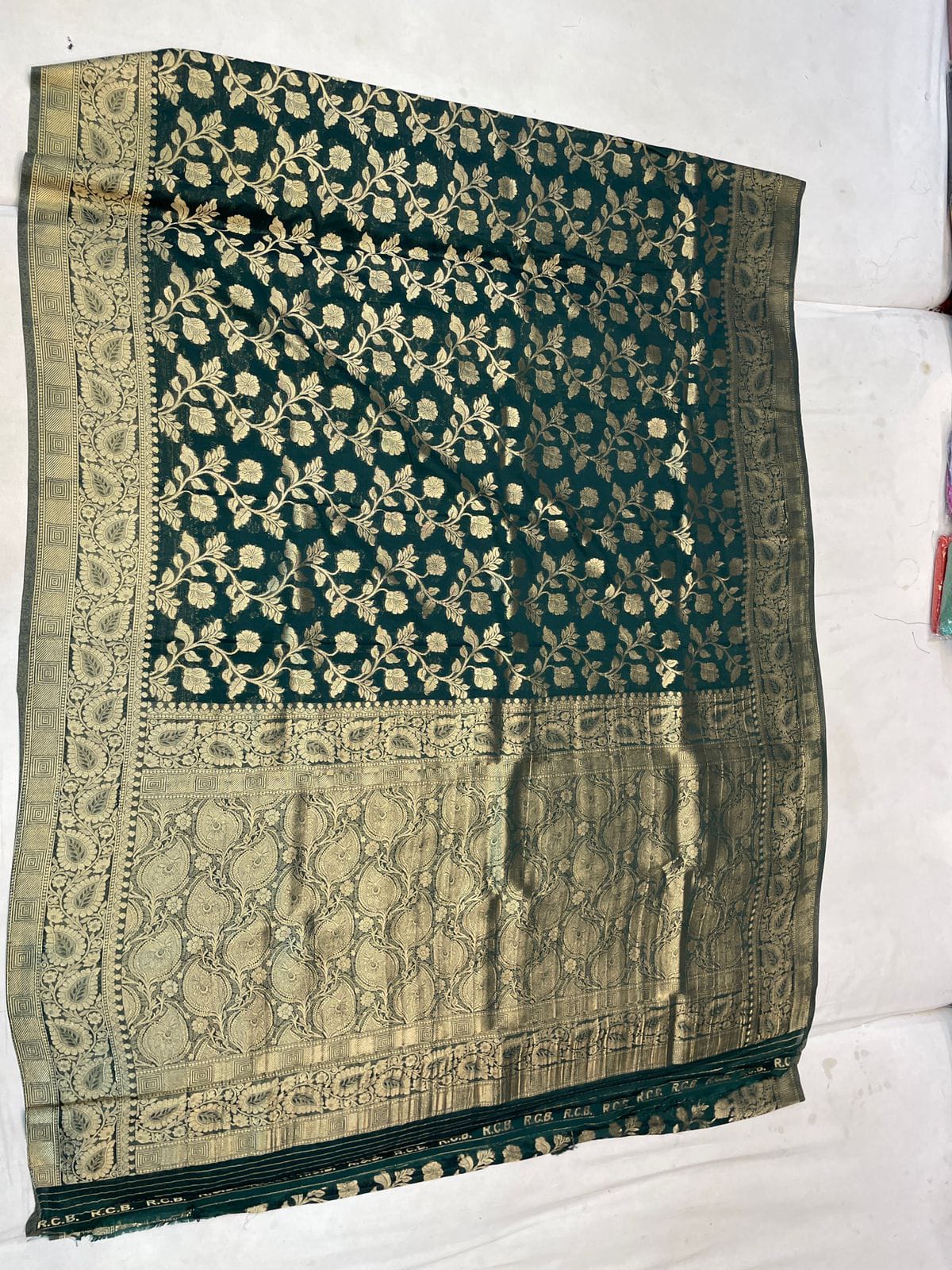 Jaal Zari work Banaras Jorget silk saree